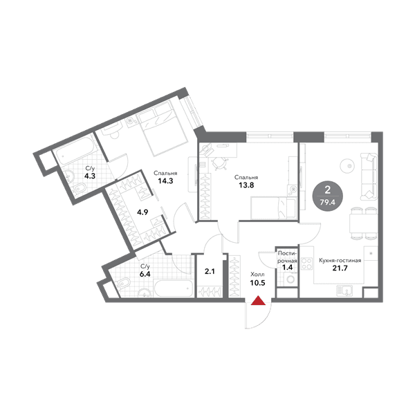 Voxhall Москва — планировка 2