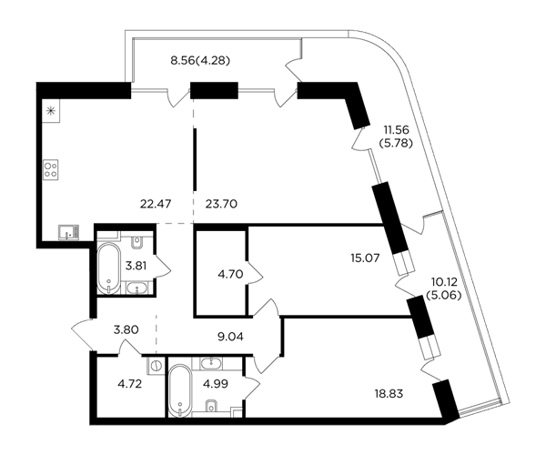 FORIVER Москва — планировка 3