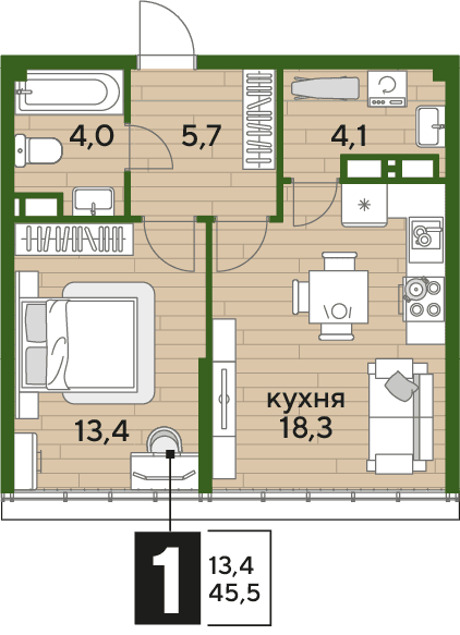 DOGMA PARK Краснодар — планировка 1