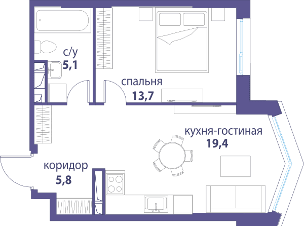 Символ, Вдохновение Москва — планировка 1