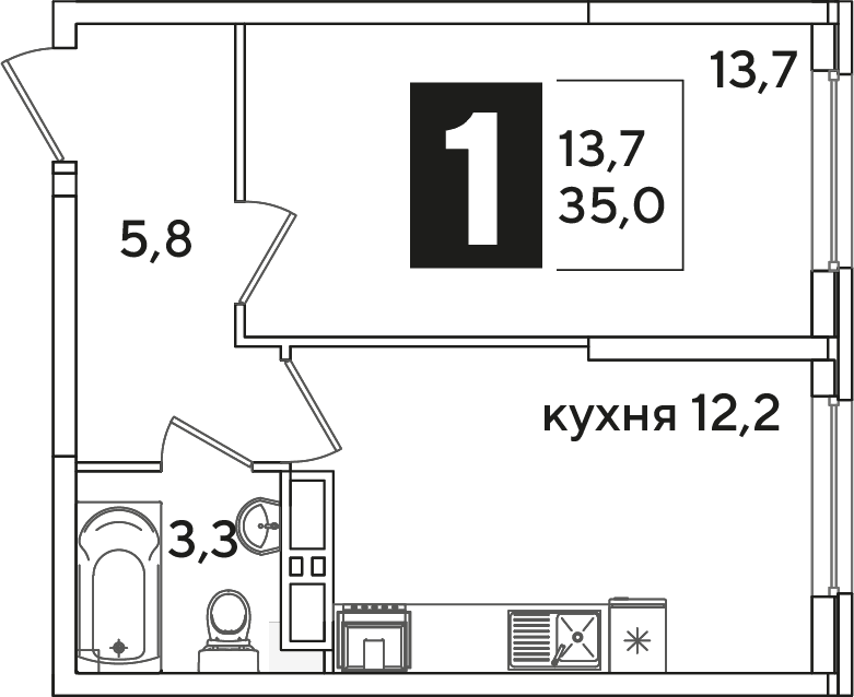 Самолёт Краснодар — планировка 1