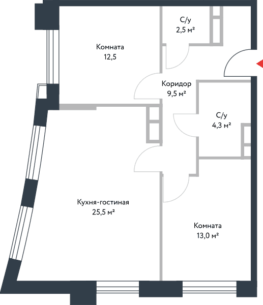 Riverpark Москва — планировка 3