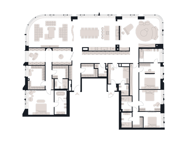 Victory Park Residence Москва — планировка 6