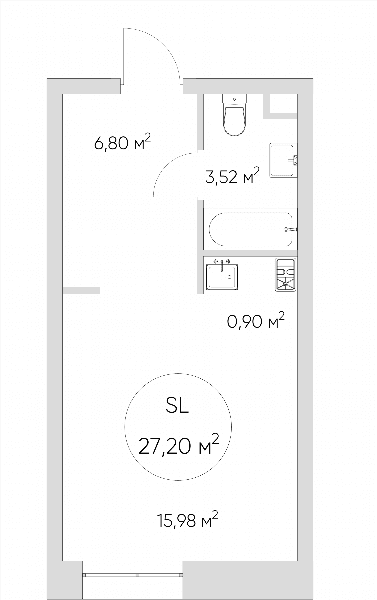 Nice loft Москва — планировка Студия