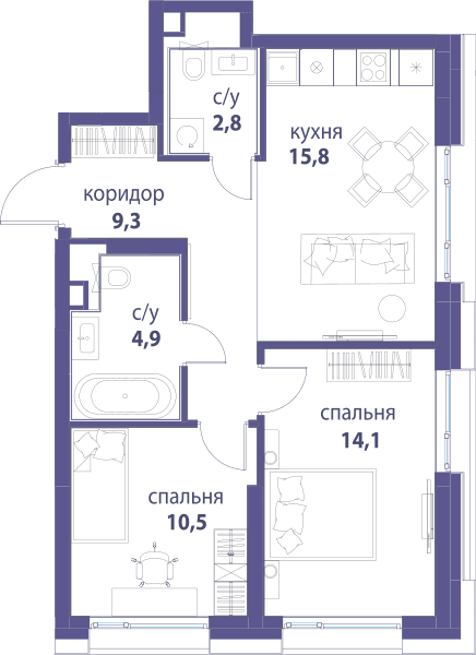Символ, Вдохновение Москва — планировка 2