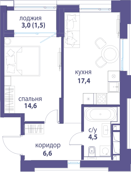 Символ, Вдохновение Москва — планировка 1