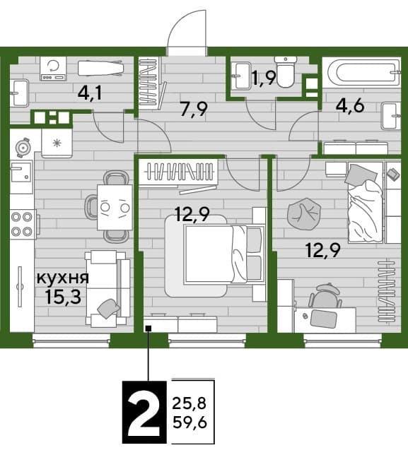 DOGMA PARK Краснодар — планировка 2