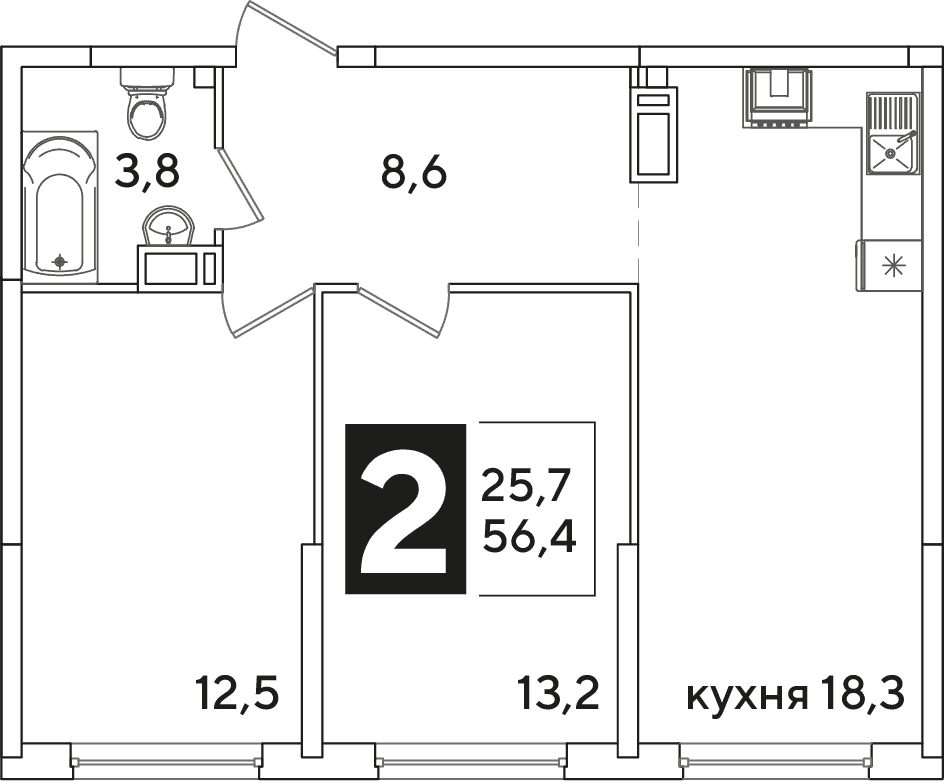 Самолёт Краснодар — планировка 2