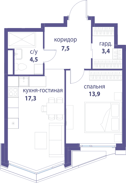 Символ, Вдохновение Москва — планировка 1