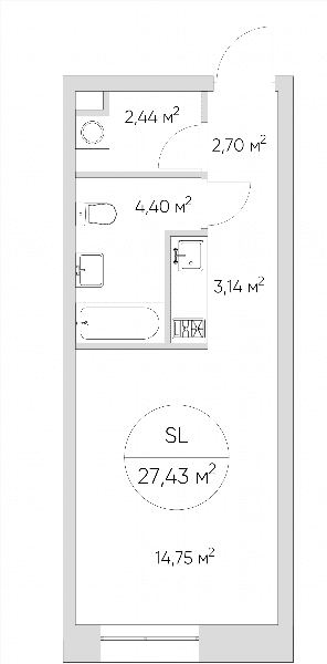 Nice loft Москва — планировка Студия