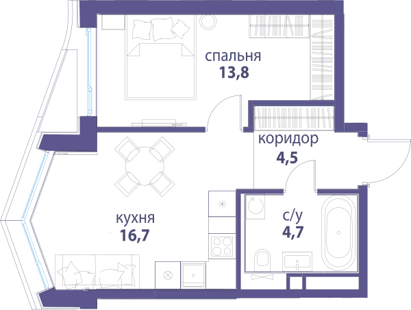 Символ, Вдохновение Москва — планировка 1