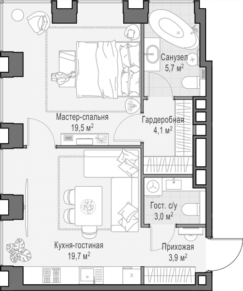 Life Time Москва — планировка 1