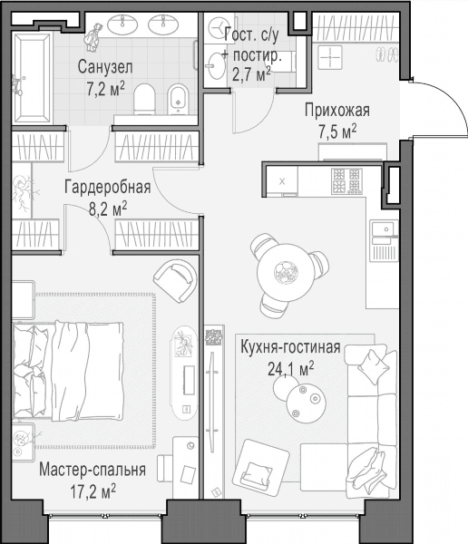 Life Time Москва — планировка 1