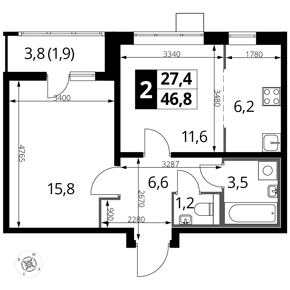1-й Лермонтовский Люберцы — планировка 2