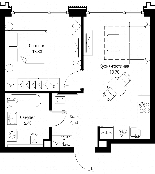 Cityzen Москва — планировка 1