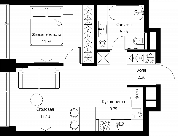 City Bay Москва — планировка 1