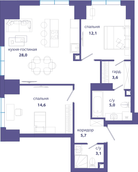 Событие, Событие 4 Москва — планировка 2