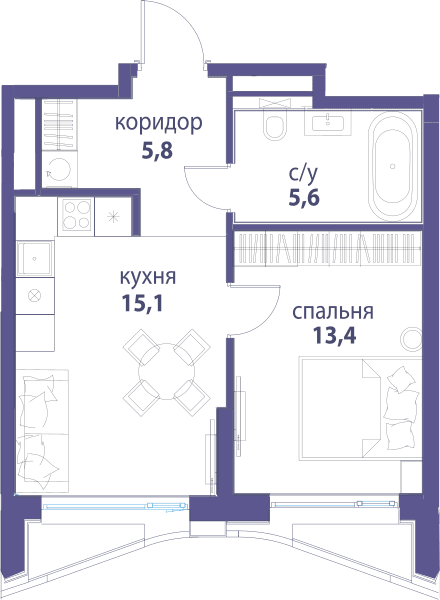 Символ, Вдохновение Москва — планировка 1