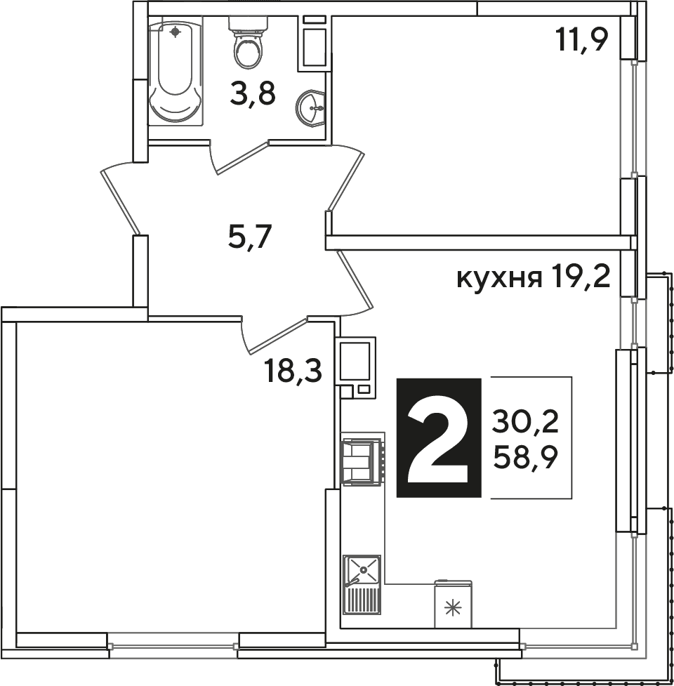 Самолёт Краснодар — планировка 2