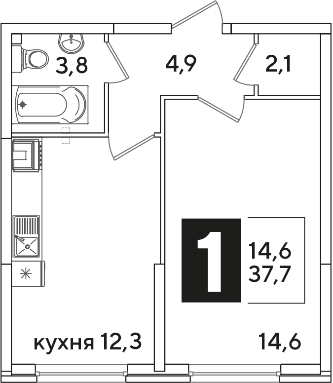 Самолёт Краснодар — планировка 1