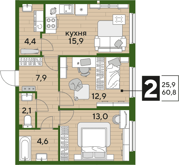 DOGMA PARK Краснодар — планировка 2