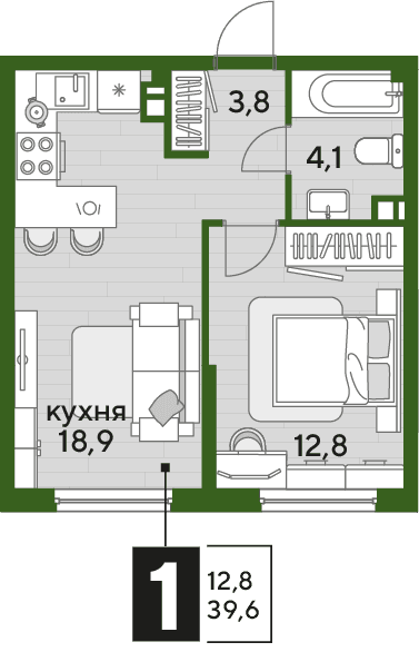 DOGMA PARK Краснодар — планировка 1