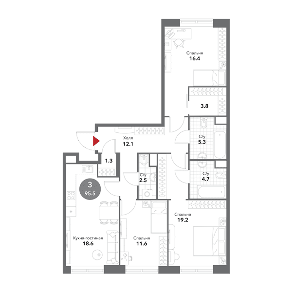 Voxhall Москва — планировка 3