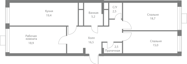 Stellar City Москва — планировка 3
