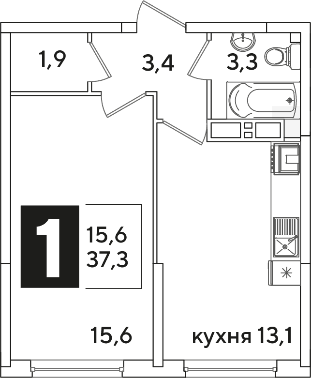 Самолёт Краснодар — планировка 1