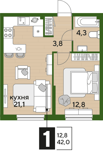 DOGMA PARK Краснодар — планировка 1
