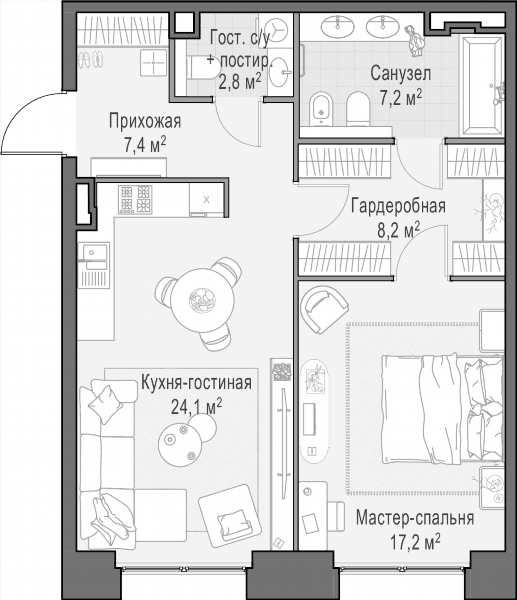 Life Time Москва — планировка 1