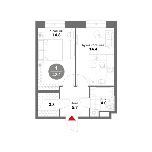 Voxhall Москва — планировка 1