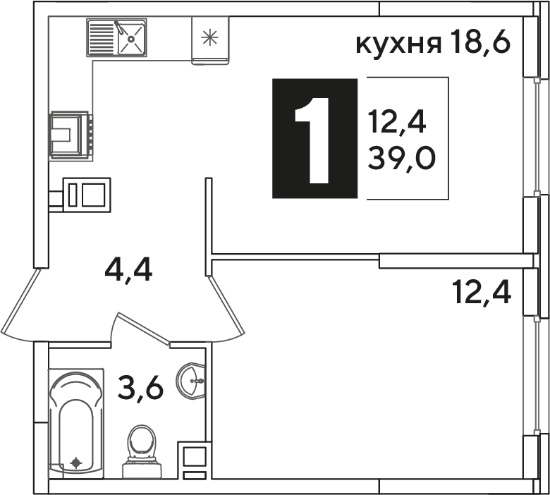 Самолёт Краснодар — планировка 1