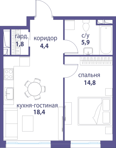 Символ, Вдохновение Москва — планировка 1