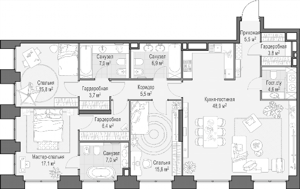 Life Time Москва — планировка 4