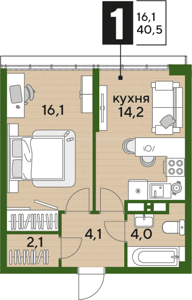 DOGMA PARK Краснодар — планировка 1