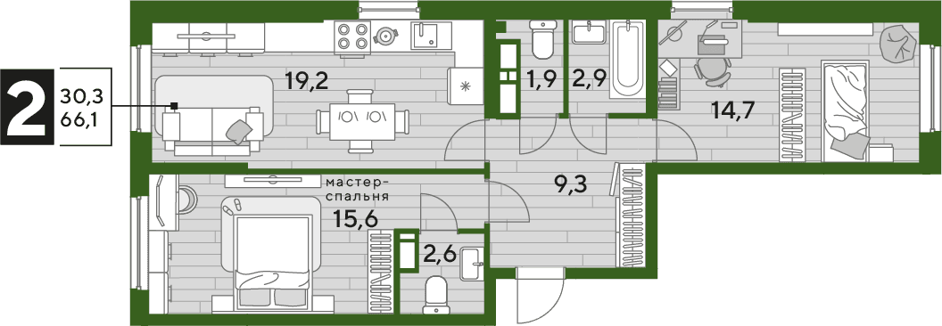 DOGMA PARK Краснодар — планировка 2