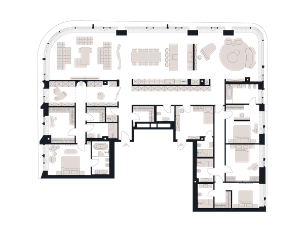 Victory Park Residence Москва — планировка 6