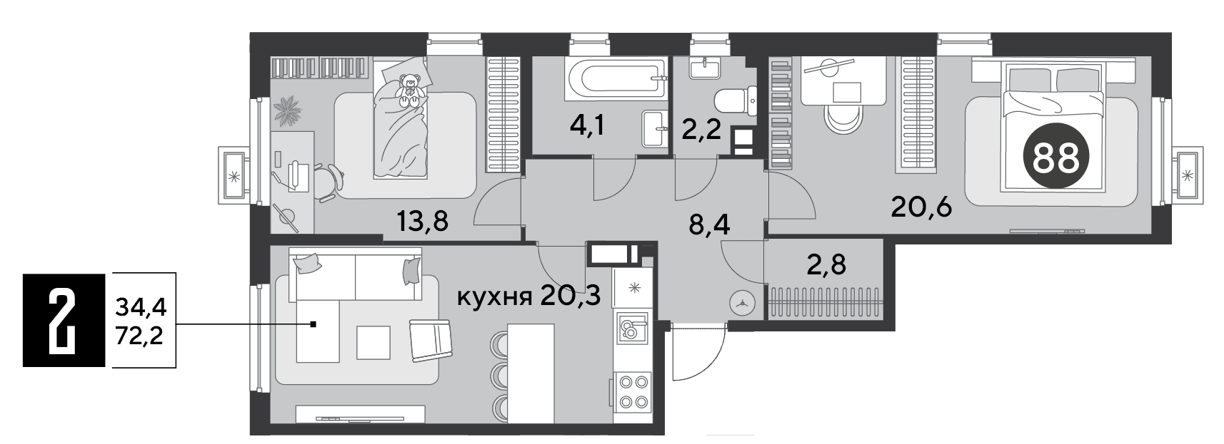 Парк Победы Краснодар — планировка 2