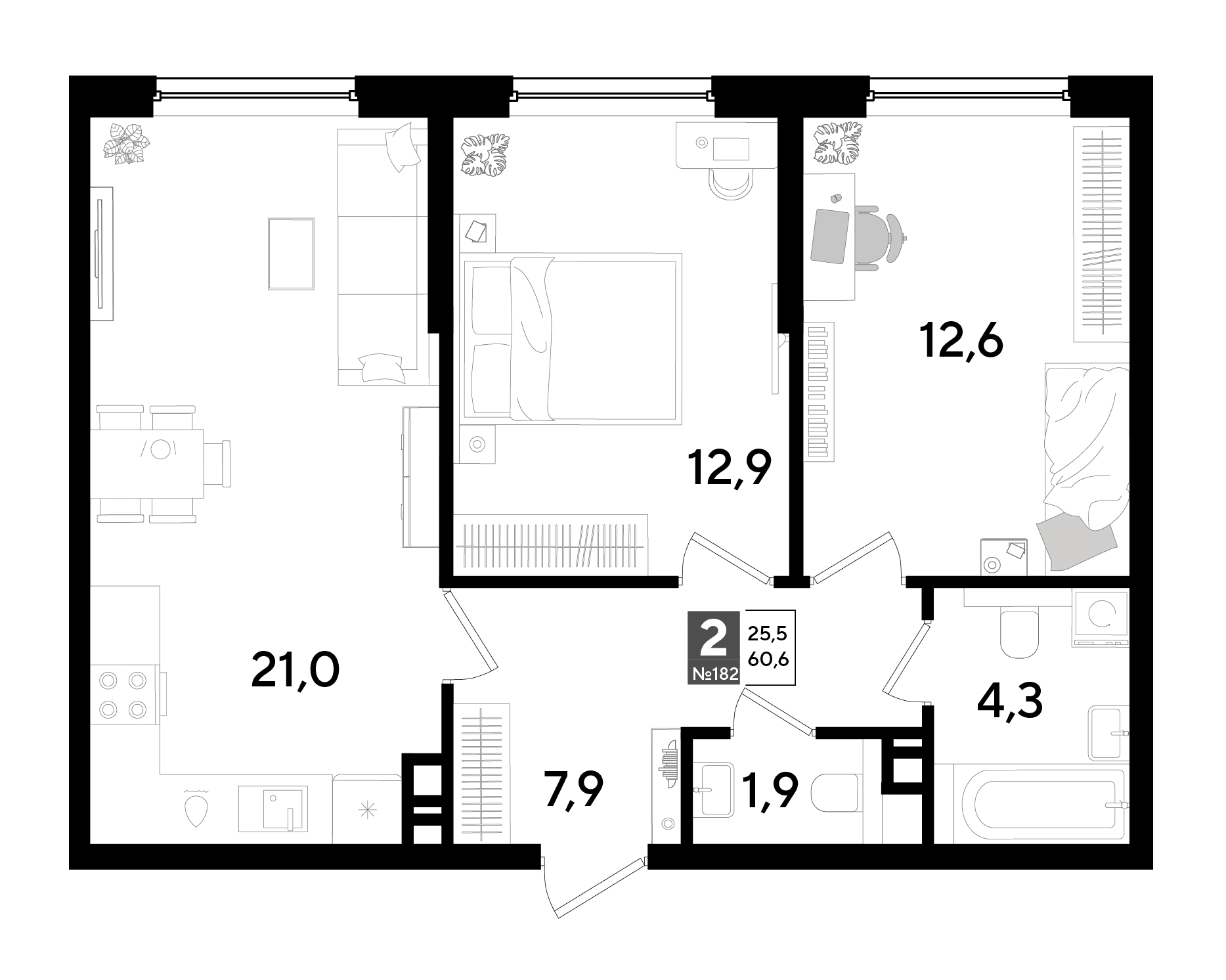 DOGMA PARK Краснодар — планировка 2