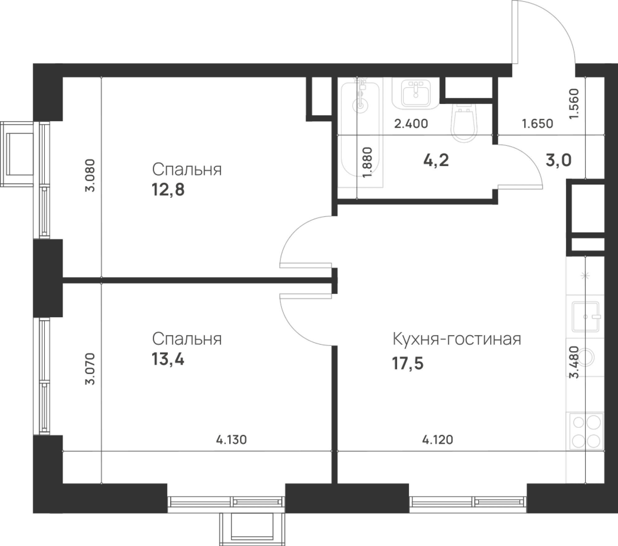 Foreville Москва — планировка 2