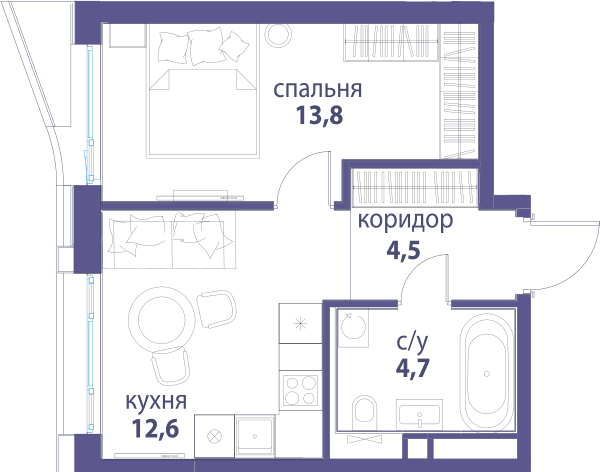 Символ, Вдохновение Москва — планировка 1
