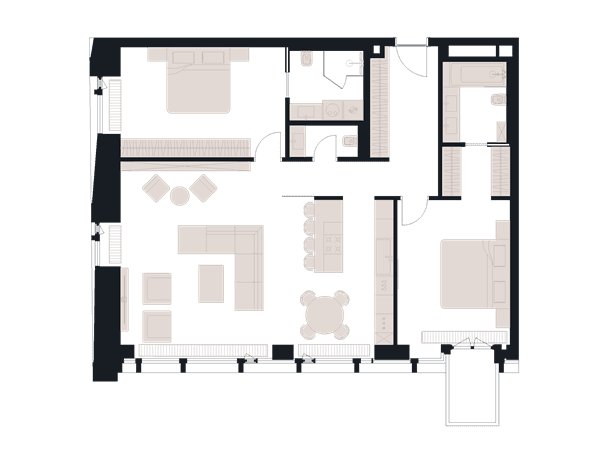 Victory Park Residence Москва — планировка 3