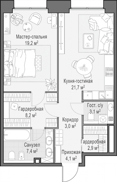 Life Time Москва — планировка 1