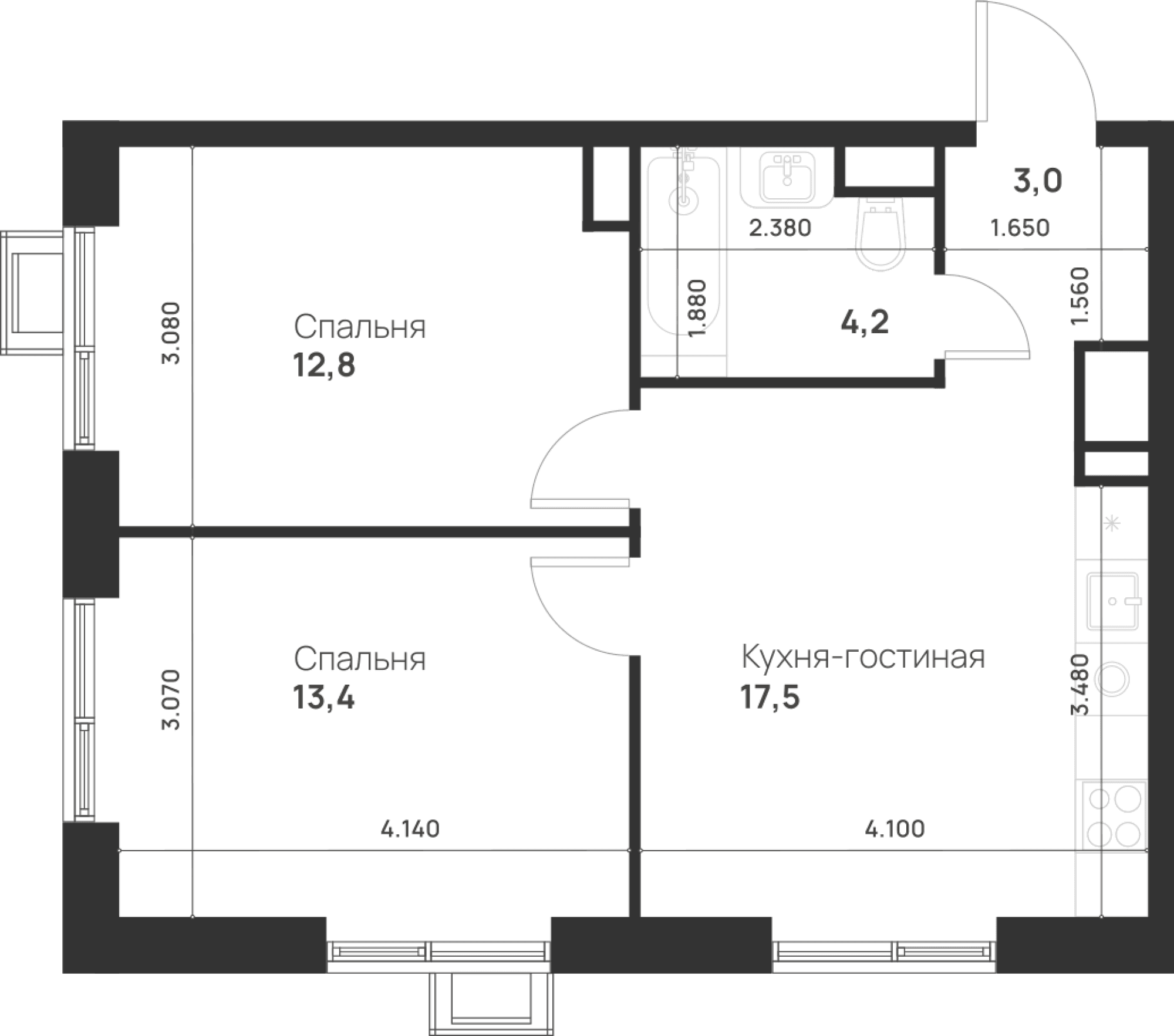 Foreville Москва — планировка 2