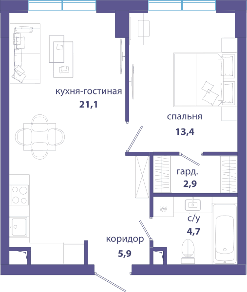 Событие, Событие 4 Москва — планировка 1