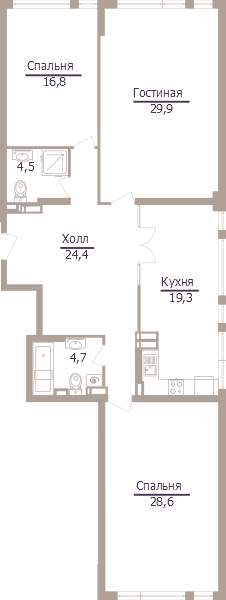 ONYX Deluxe Москва — планировка 3