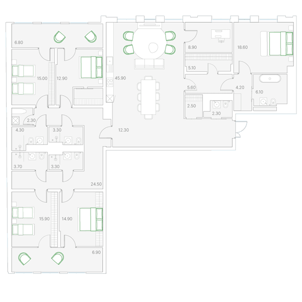 Nuovo Москва — планировка 5