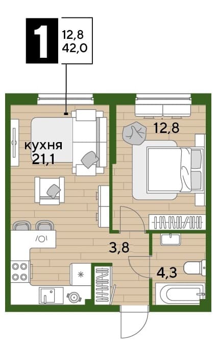 DOGMA PARK Краснодар — планировка 1
