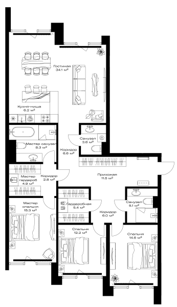 Opus-home Москва — планировка 3